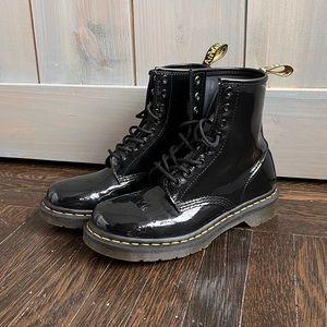 Dr. Marten Women’s 1460 Patent Leather Lace Up Boots